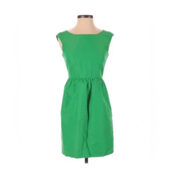 J. Crew | Dresses | Jcrew Size 2 Lucille Dress In Kelly Green | Poshmark
